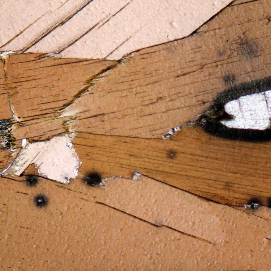 Mineral diffusion halos — visual reference