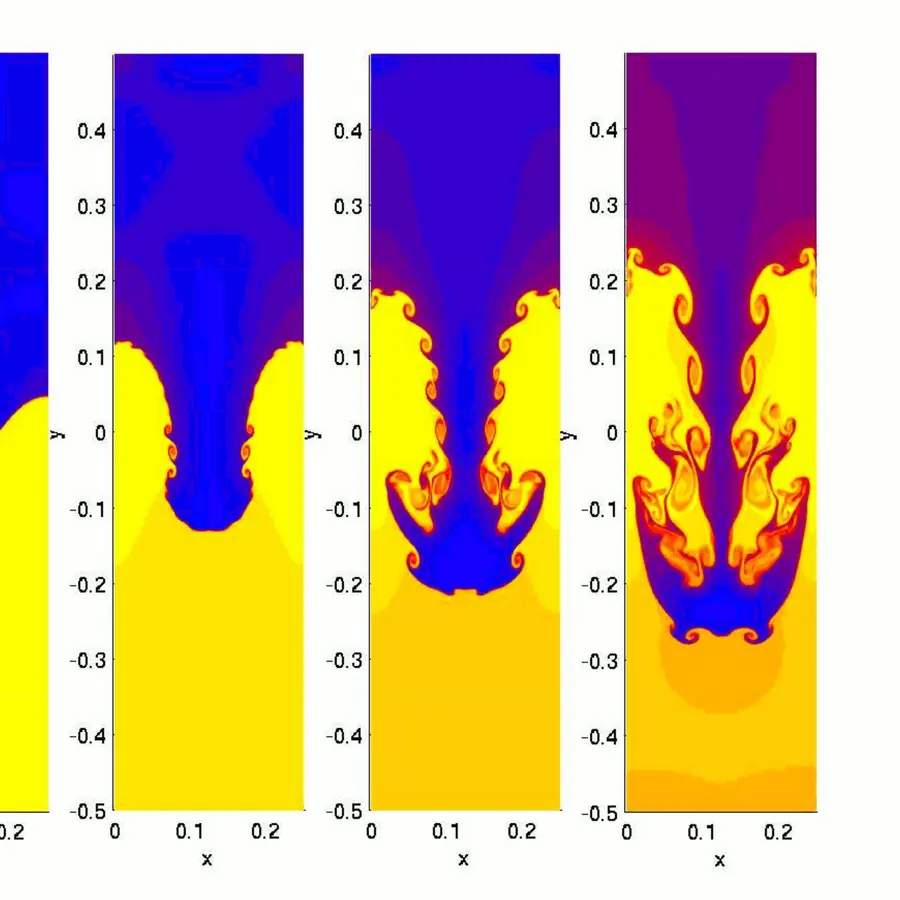 Rayleigh–Taylor plumes — visual reference