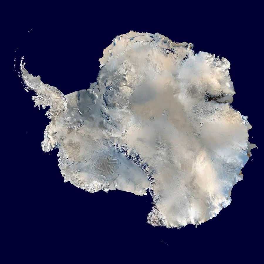 Ice sheet flow zones — visual reference