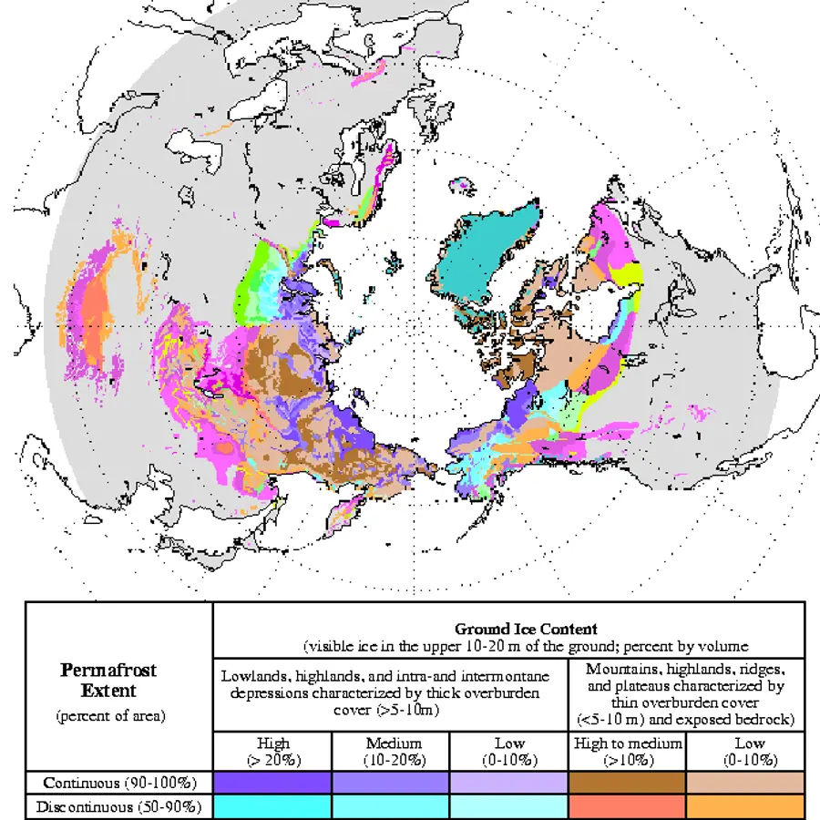 Freezing fronts in soil — visual reference