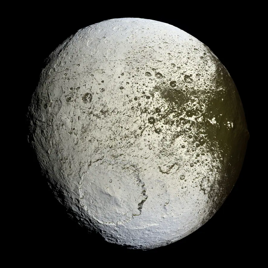 Ejecta rings around craters — visual reference