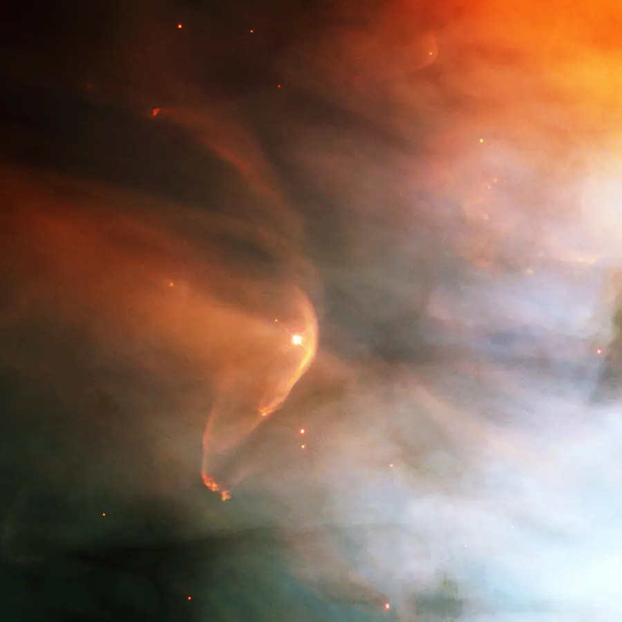 Stellar wind collision shells — visual reference
