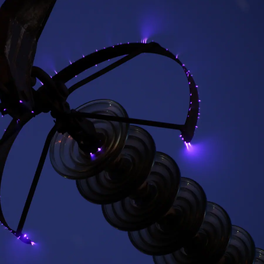 Corona discharges — visual reference