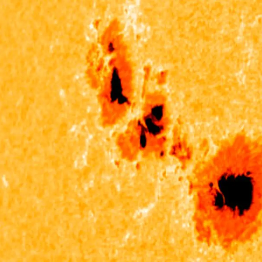 Sunspot penumbra — visual reference